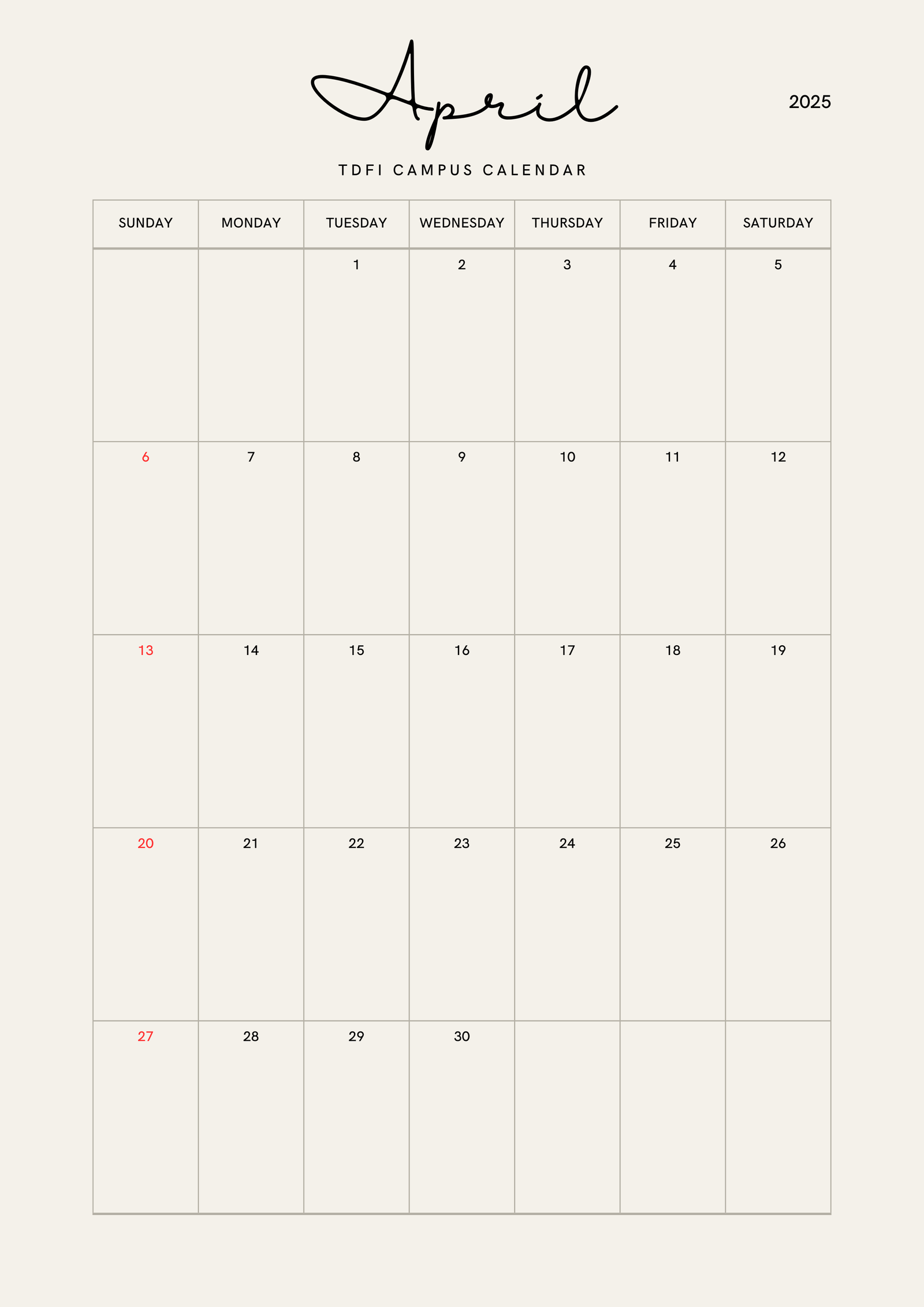 School Calendar